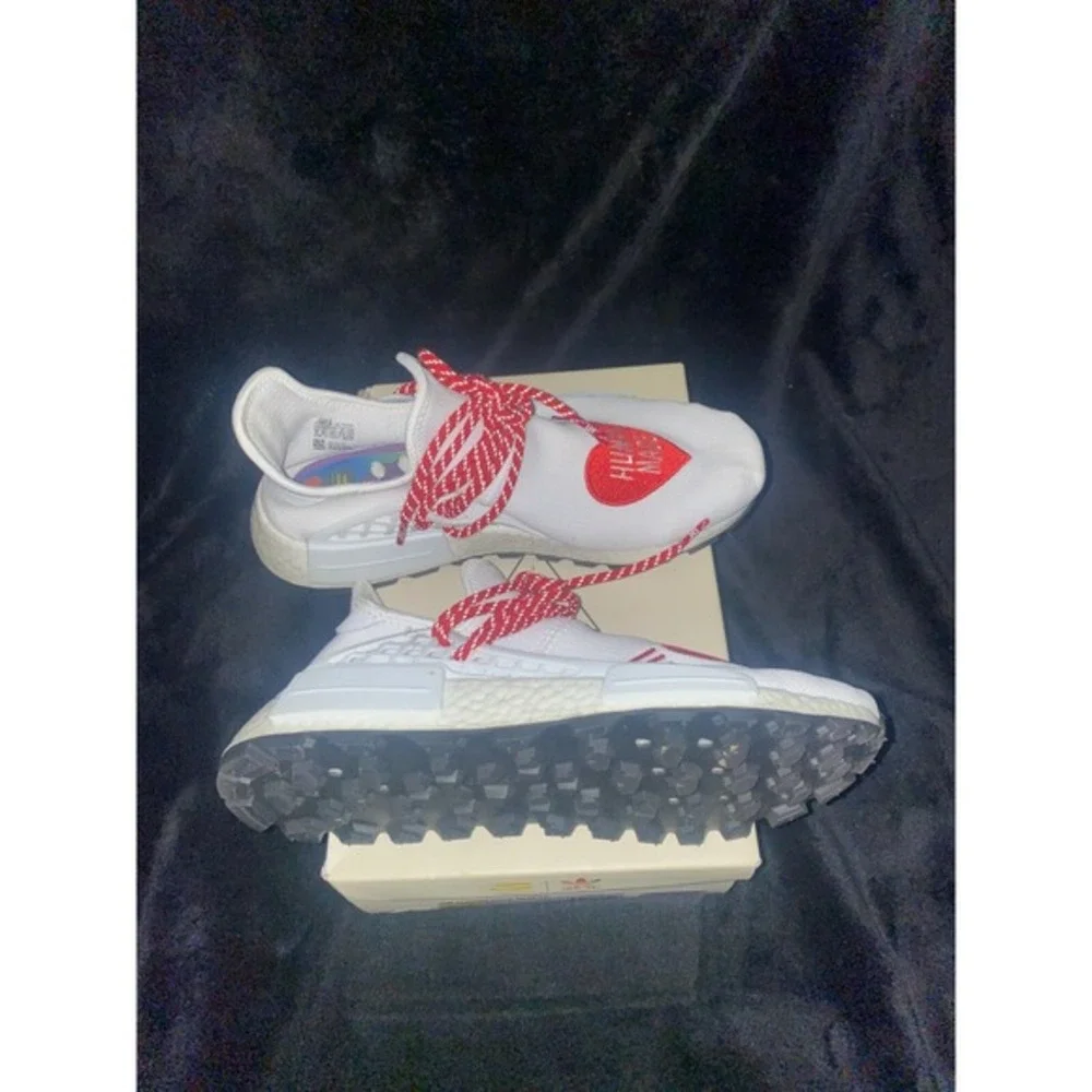 Adidas Pharrell Williams Human Race NMD TR‎ Heart Logo White Red Mens